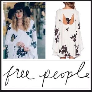 FREE PEOPLE Wanderer Mini Dress ivory RARE